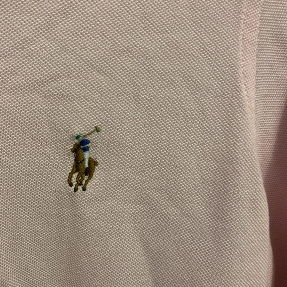 Ralph Lauren Pink women's button down. Size medium. - Picture 3 of 4